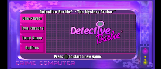 Detective Barbie: Mystery Cruise Title Screen